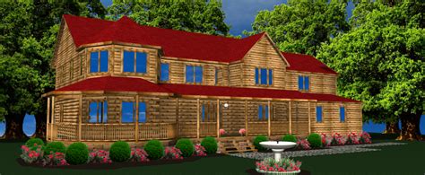 Tar River Log Homes (Sugar Mountain Log Home Plan) | Log home plan, Log homes, Log cabin kits