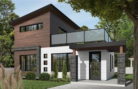 Contemporary Style House Plan - 2 Beds 2 Baths 924 Sq/Ft Plan #23-2297 - Houseplans.com