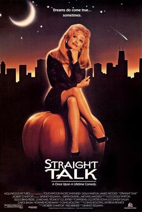 Straight Talk Movie Poster (1992) | Dolly parton, Movie posters, Movies