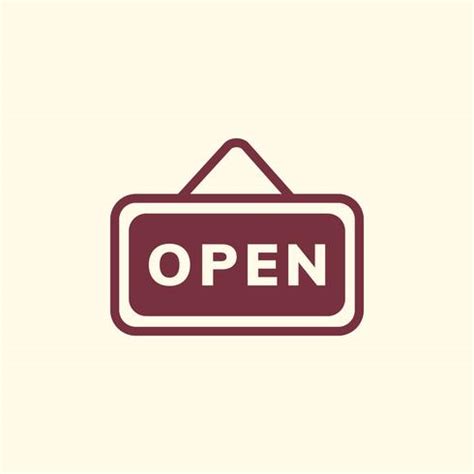 Open sign board icon vector - Download Free Vectors, Clipart Graphics ...