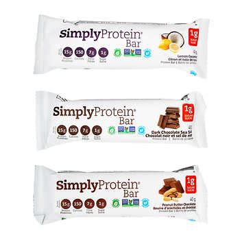 Simply Protein Bars Variety Pack, 15 × 40 g | Costco