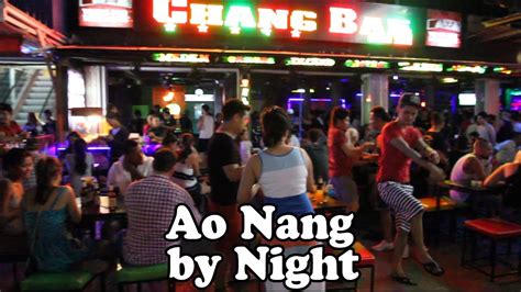 Ao Nang Nightlife: Ao Nang Krabi Thailand by Night. Restaurants, Bars, Shopping & Street Food ...
