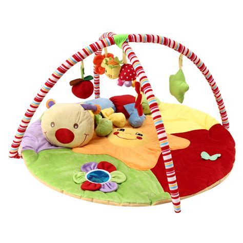 New Baby Musical Play Mat Free Tummy Time Caterpillar Soft Toy Premium ...