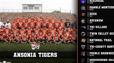 Roster - Ansonia Tigers (Ansonia, OH) Varsity Football 22-23