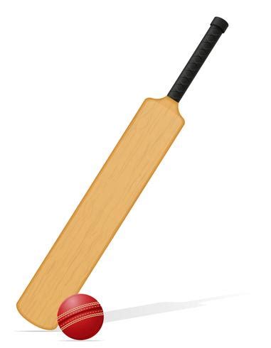 cricket bat and ball vector illustration 489752 Vector Art at Vecteezy