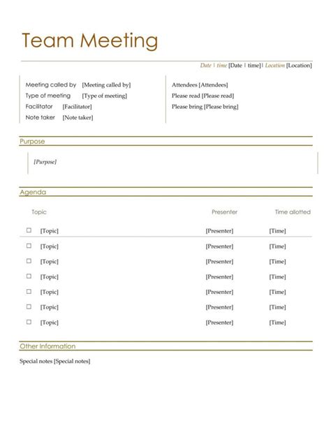 Editable Agendas For Effective Meetings Tips And Templates Agenda Template Without Times ...