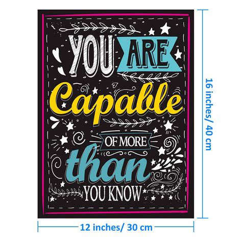 Buy Blulu Motivational Posters for Classroom, Inspirational Quotes Posters for Students Teachers ...