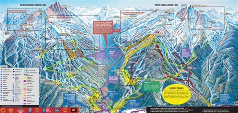 Whistler Blackcomb Ski Trail Map 2007-2008 - Whistler BC Canada • mappery