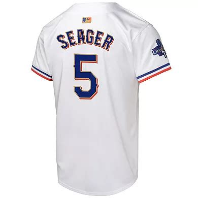 Youth Nike Corey Seager White Texas Rangers 2024 Gold Collection Limited Player Jersey