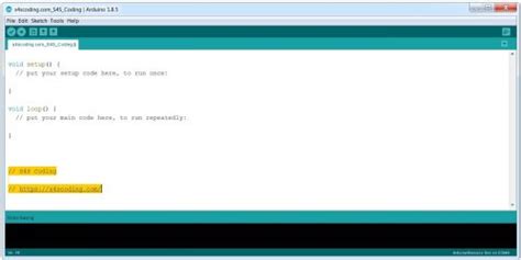 Arduino IDE Software Version 1.8.5