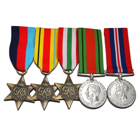 Used WW2 5x Military Medals Royal Army Service Corps Group War ...