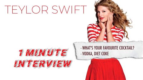 Taylor Swift 1 minute interview #taylorswift #interview - YouTube