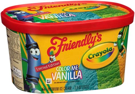 Friendly's® Crayola Color Me Vanilla Ice Cream 1.5 qt. Carton Reviews 2020