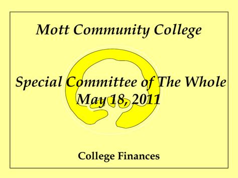 Mott Community College Budget Update