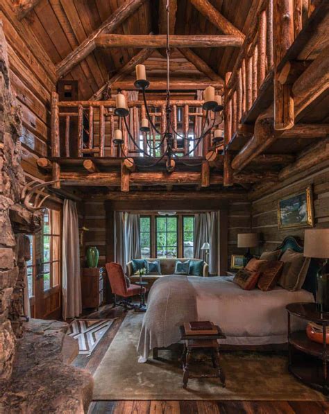 35+ Gorgeous log cabin style bedrooms to make you drool