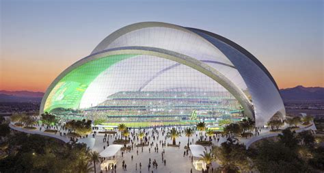 A's release renderings of new Las Vegas domed stadium that resembles ...