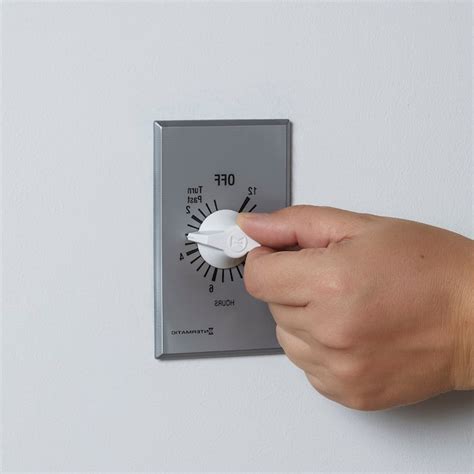 Master Flow Whf Accessory Silver 12-Hours Analog Whole House Fan Timer in the Whole House Fan ...