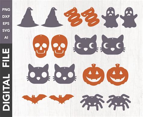 Free SVG Halloween Earring Svg 6264+ Ppular Design