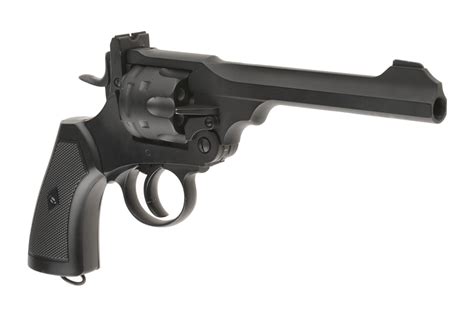 RÉPLICA DE AIRSOFT REVÓLVER WEBLEY MK VI WELL G293 CO2, 6 mm. - SumTac