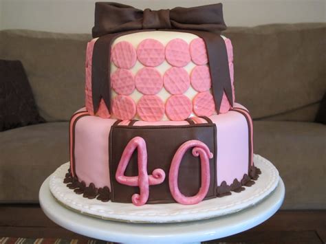 Pink Oven Cakes and Cookies: 40th birthday cake