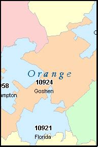 ORANGE County, New York Digital ZIP Code Map