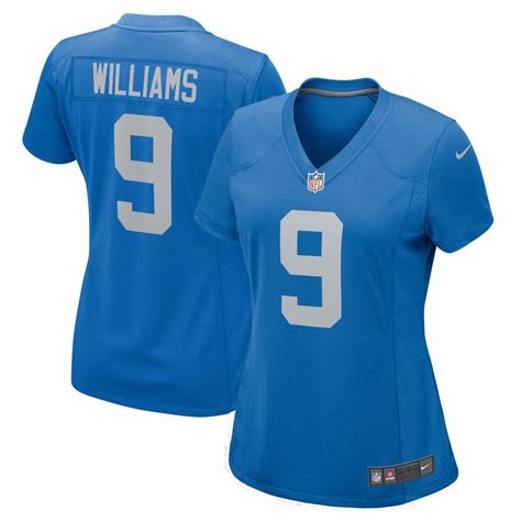 Women's Detroit Lions Jameson Williams Nike Blue Player Game Jersey