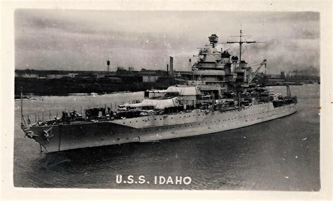 Reproductions WWII B&W Photo US Navy Battleship USS Idaho BB-42 WW2 World War Two 7006 Militaria