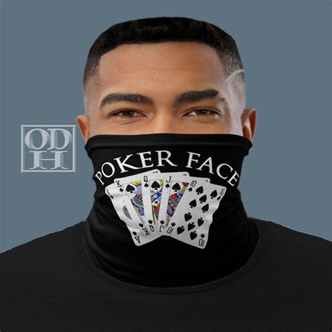 Poker Face Mask Poker Mask Poker Player Fabric Face Mask Poker Gift ...