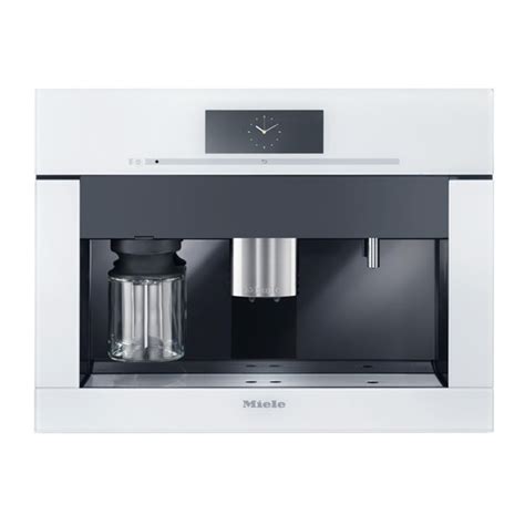 MIELE BUILT-IN COFFEE MACHINE OPERATING AND INSTALLATION INSTRUCTIONS Pdf Download | ManualsLib