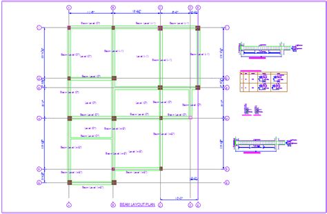 Beam Section Typical Autocad Drawing Sectional Layout Plan Download The Autocad Dwg File Cadbull ...