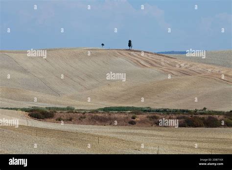 Crete Senesi - The landscape of the Tuscany. Italy Stock Photo - Alamy