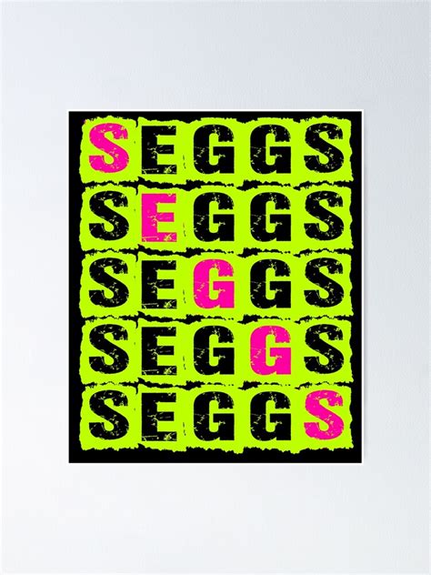 "Seggs seggsy seggs" Poster for Sale by MantixArt | Redbubble