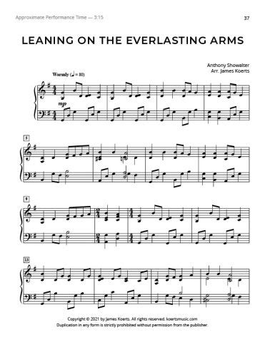 Leaning On the Everlasting Arms – Koerts Music