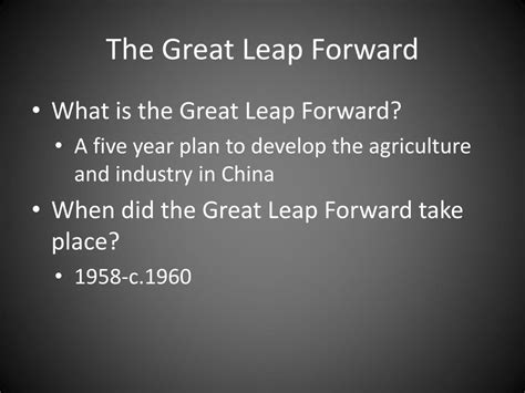 PPT - The Great Leap Forward PowerPoint Presentation, free download - ID:6742731