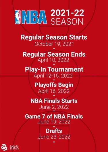 Printable NBA Schedule | Free PDF Calendar of the NBA Season