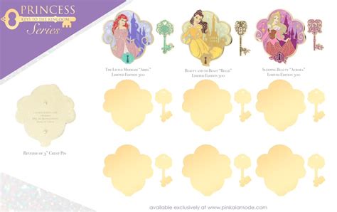 Disney Princess Keys to the Kingdom Pin Series at Pink a la Mode - Disney Pins Blog