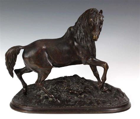 Pierre Jules Mene Bronze Wild Horse Statue LISTED