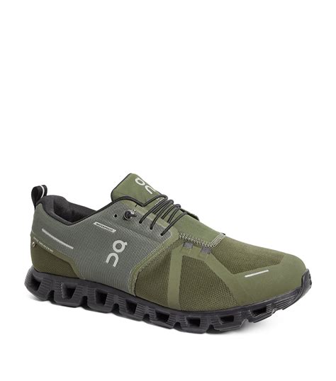 On Running green Cloud 5 Waterproof Sneakers | Harrods UK