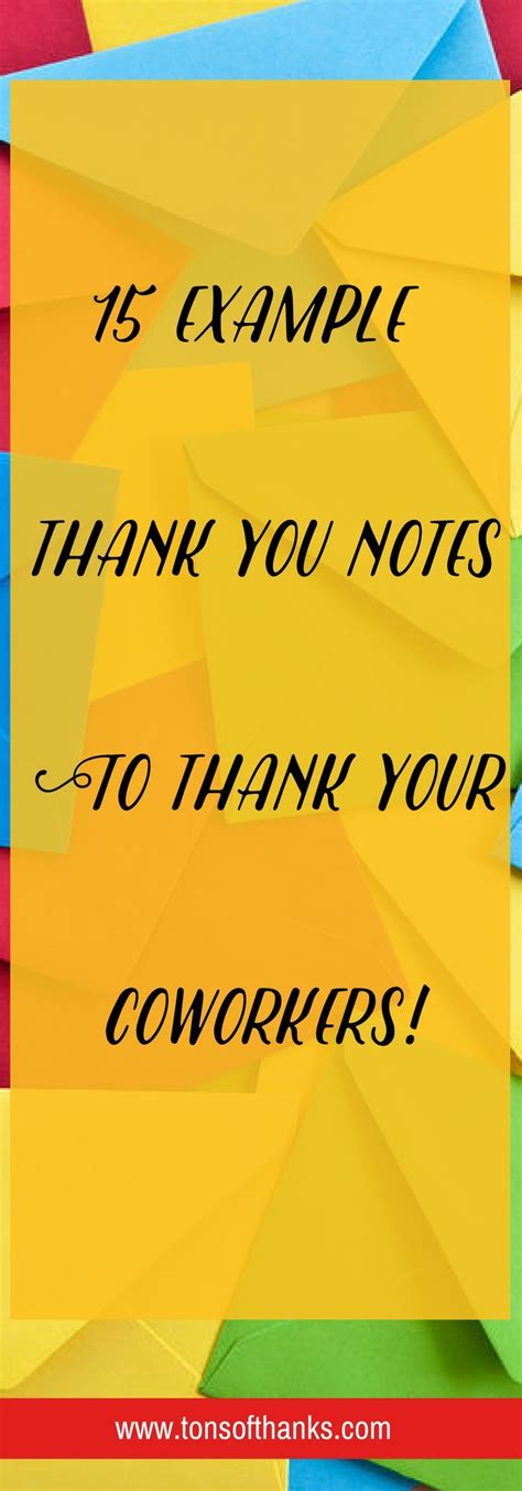 48 Thank You Notes For Coworkers: Example Words of Appreciation | Thank ...