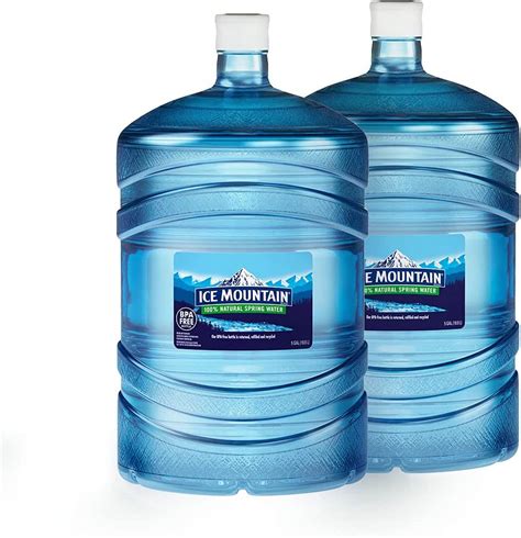 Amazon.com: Ice Mountain Natural Spring Water - Two Bottle Bundle (5-Gallons each bottle ...