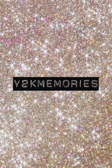 Y2K aesthetic glitter design