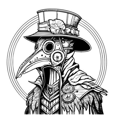 Plague Doctor Drawing By Katerina Kopaeva Pixels | lupon.gov.ph