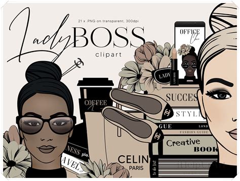 Girl Boss Clipart Fashion Illustration Clip Art Luxury | Etsy in 2020 ...