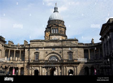 university of edinburgh old college building with dome, scotland, uk ...