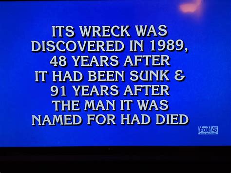 KMS Bismarck was the answer to Final Jeopardy tonight : r/WorldOfWarships