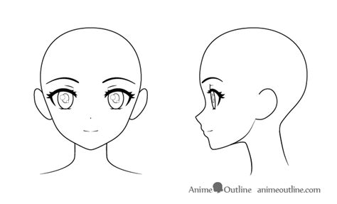 How to draw anime head female