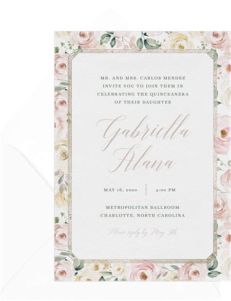 From Formal to Casual: Quince Invitations Wording Ideas - STATIONERS