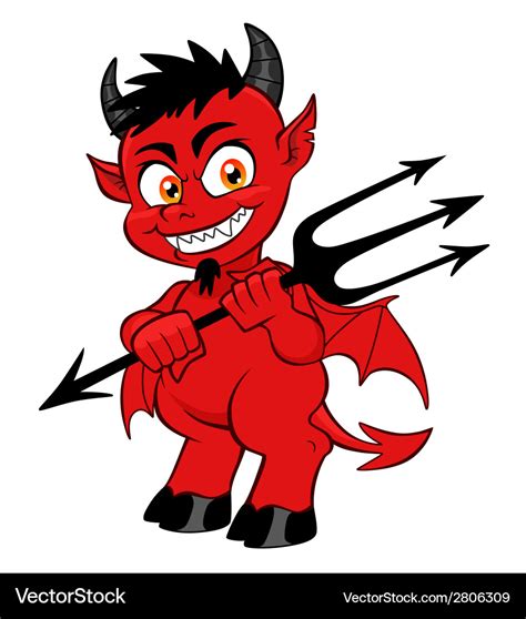 Cartoon demon Royalty Free Vector Image - VectorStock