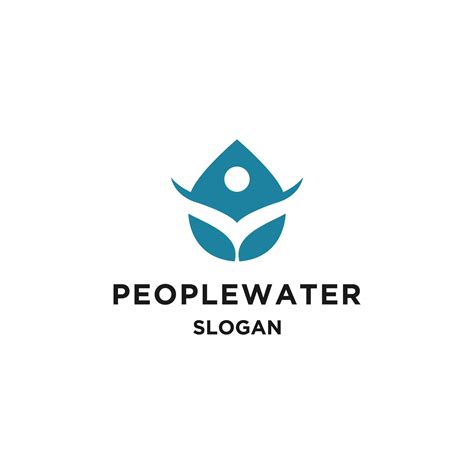 people water life logo design vector illustration 12988771 Vector Art ...