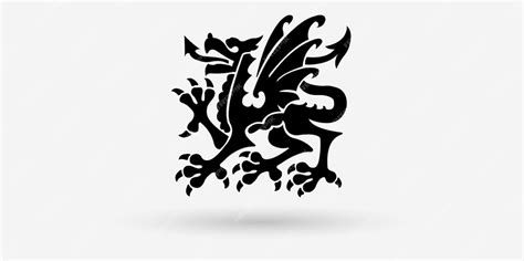 Premium Vector | Wales dragon symbol vector illustration